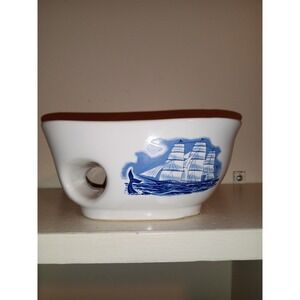 Vintage Genuine Porcelain House of Fuller Shaving‎ Boat With Small Chip